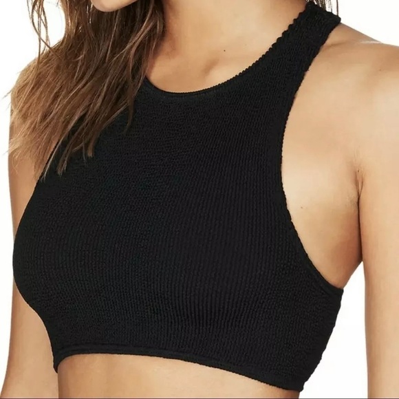 NWOT BOND-EYE THE SYDNEY BIKINI TOP  BLACK O/S 2-8 (B374) $100 - Picture 2 of 7